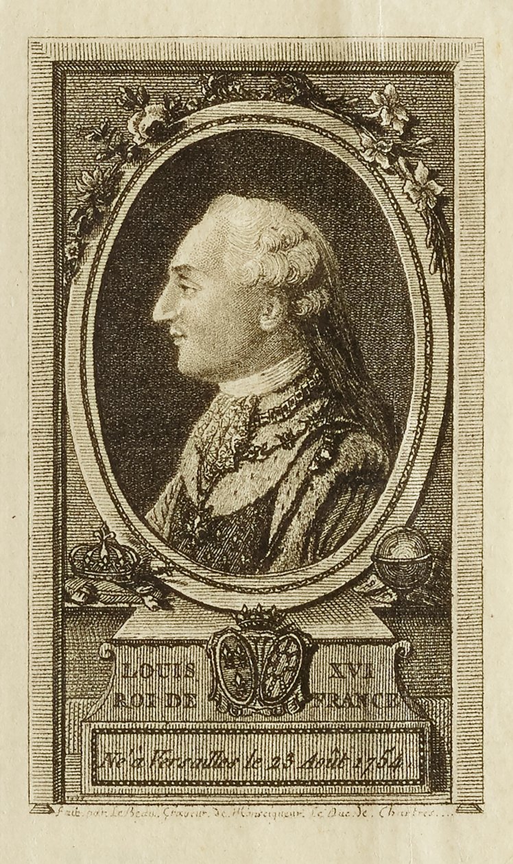 Ludvig XVI - kung av Frankrike av Pierre Adrien Le Beau