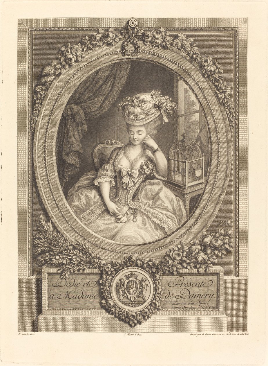 De spirande begären av Pierre Adrien Le Beau after Nicolas Tanché