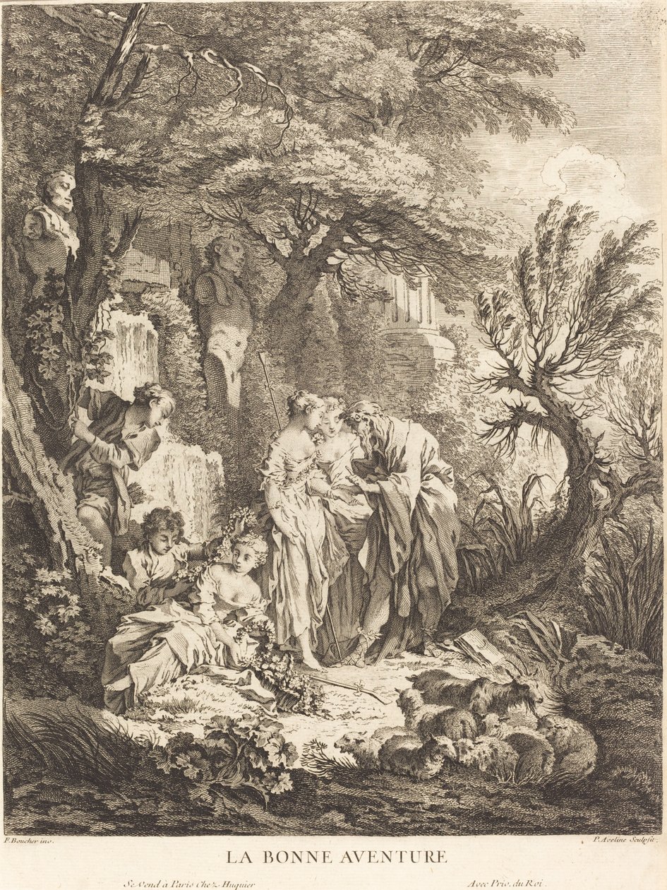 Det goda äventyret, 1738. av Pierre Alexandre Aveline