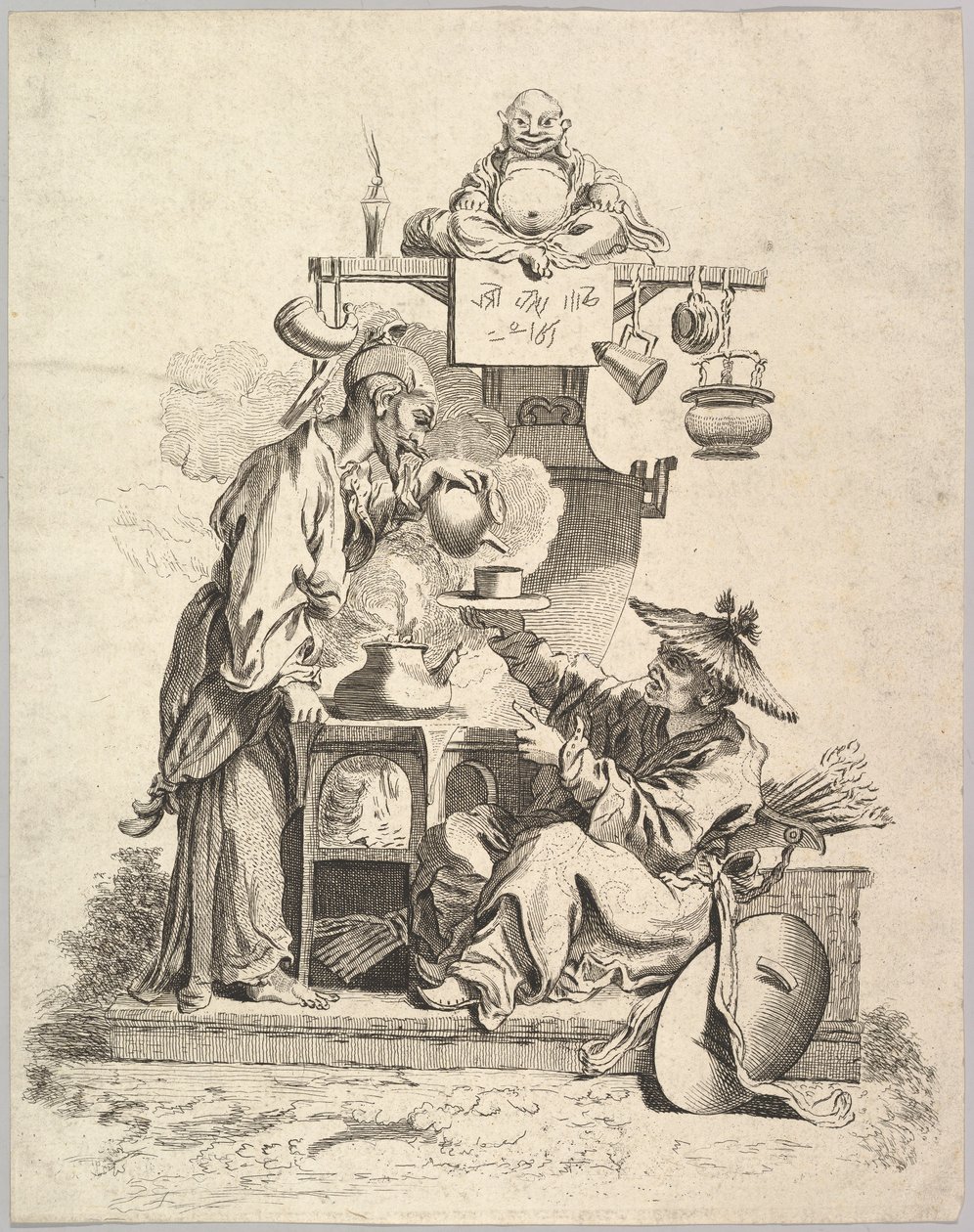 Elden, ca. 1740. av Pierre Alexandre Aveline