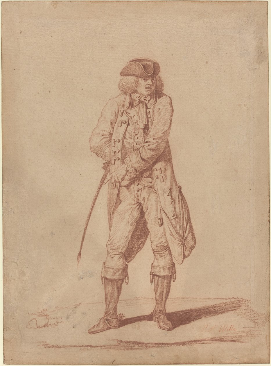 Gentleman med en ridskörd av Pierre Alexandre Wille