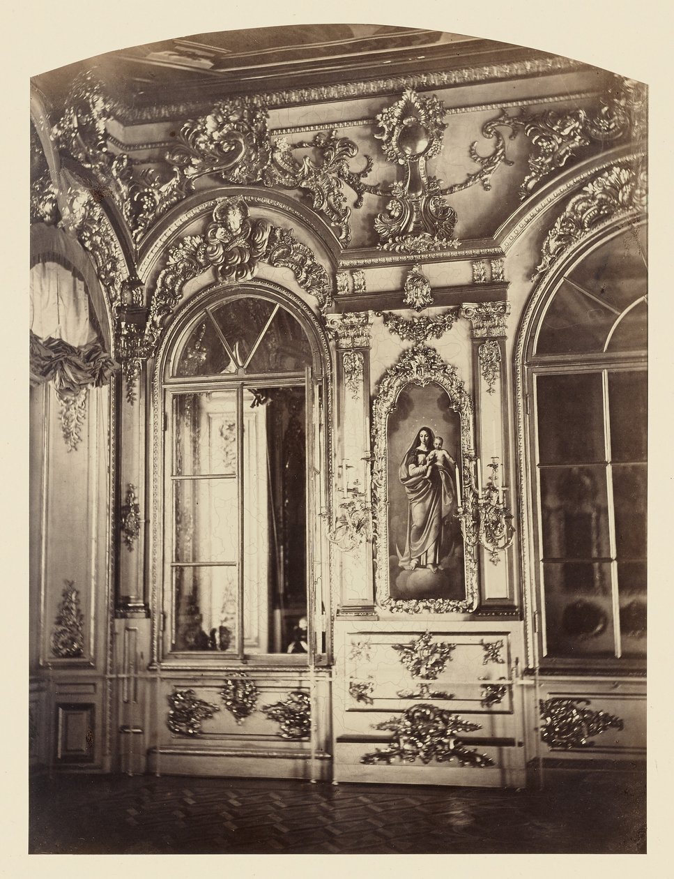 Tsarskoe-Selo-palatset, kapellets kejserliga rostrum av Pierre Ambrose Richebourg