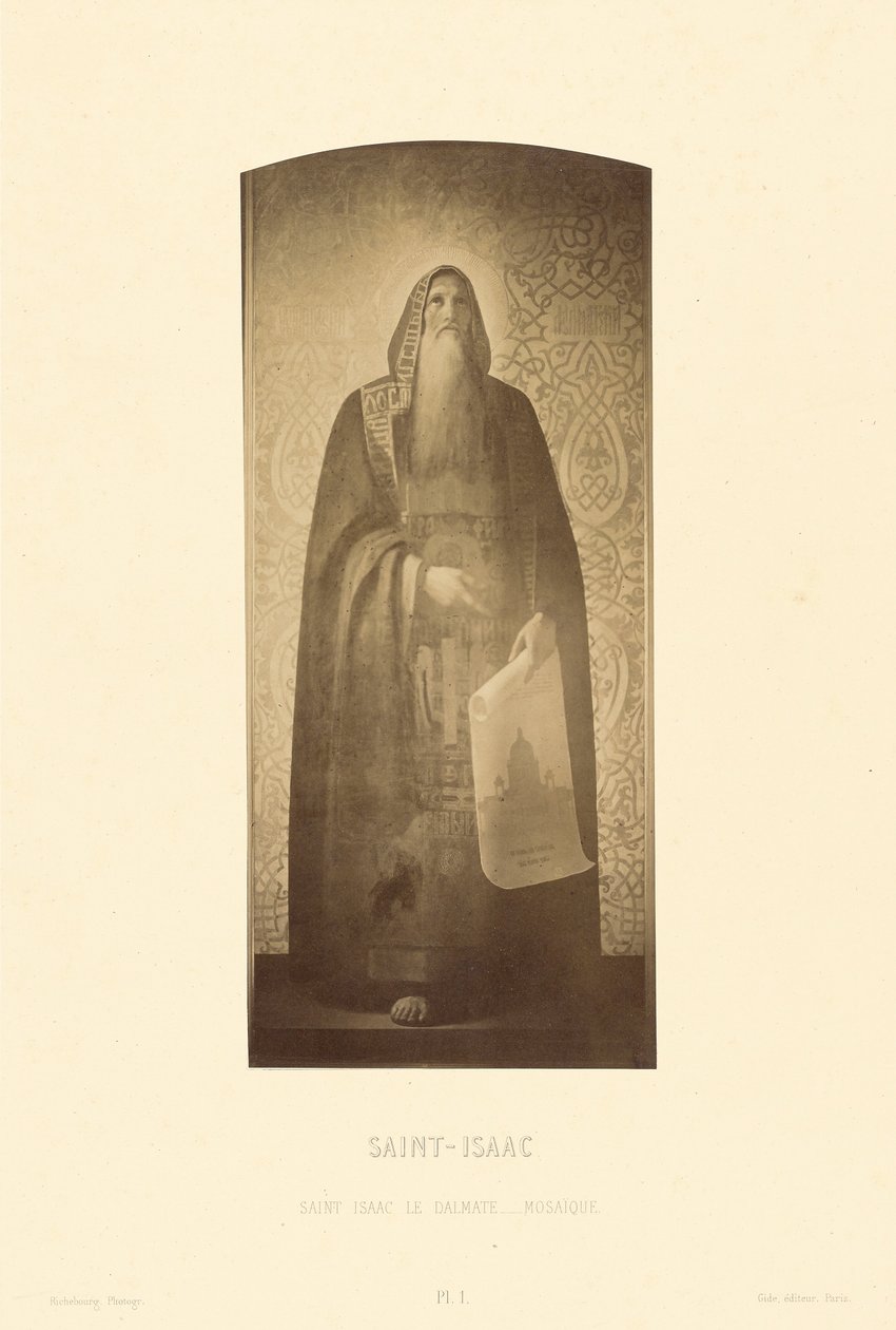 Saint Isaac le Dalmate, mosaik av Pierre Ambrose Richebourg