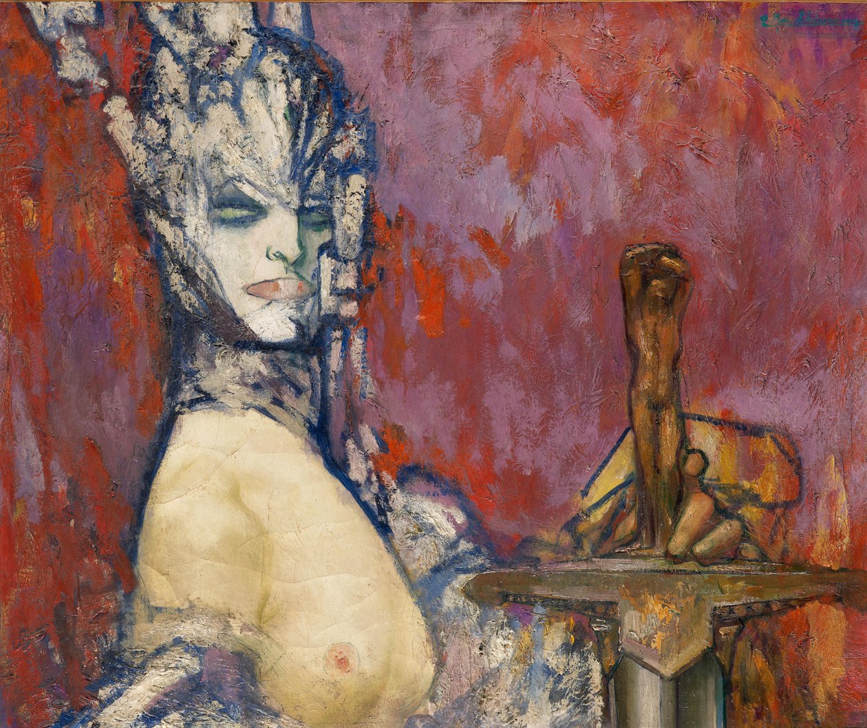 Salome (olja på duk) av Pierre Amedee Marcel Beronneau