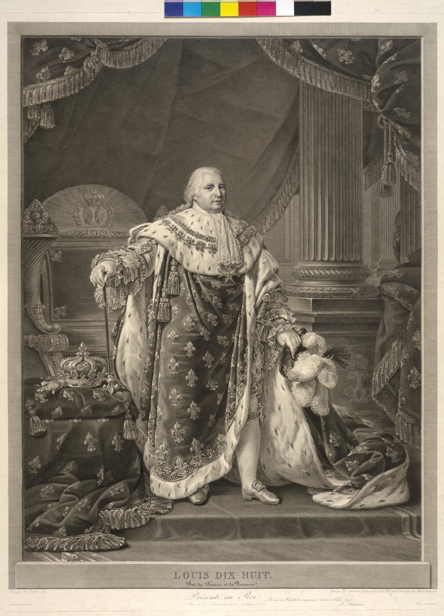 Kung av Frankrike Ludvig XVIII av Pierre Audouin