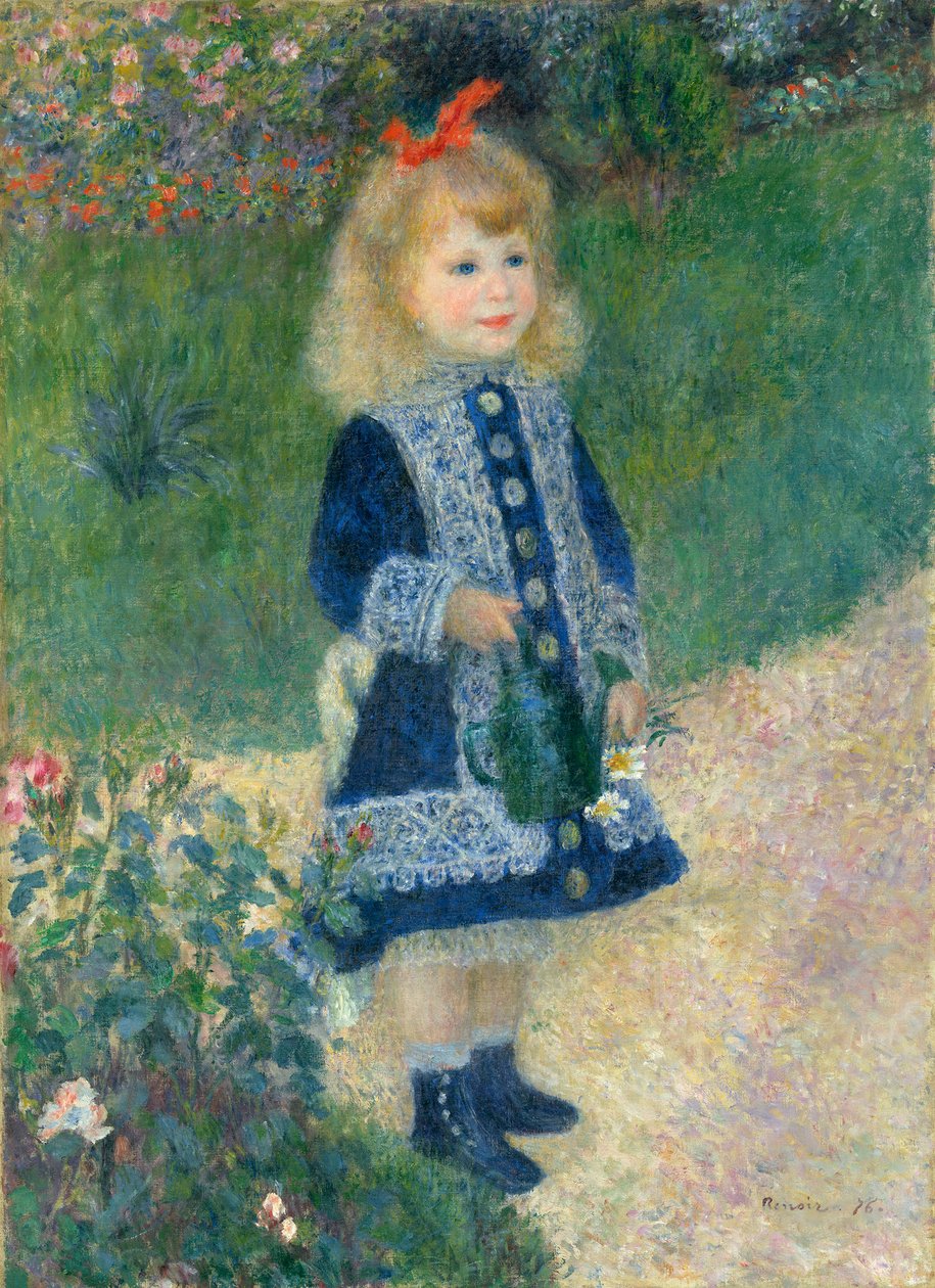 En flicka med en vattenkanna av Pierre Auguste Renoir