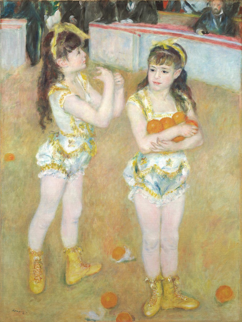 Akrobater vid Cirque Fernando Francisca och Angelina Wartenberg, 1879. av Pierre Auguste Renoir