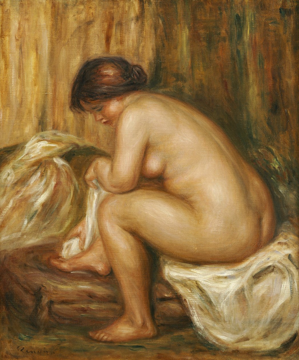 Efter badet, c.1900 av Pierre Auguste Renoir
