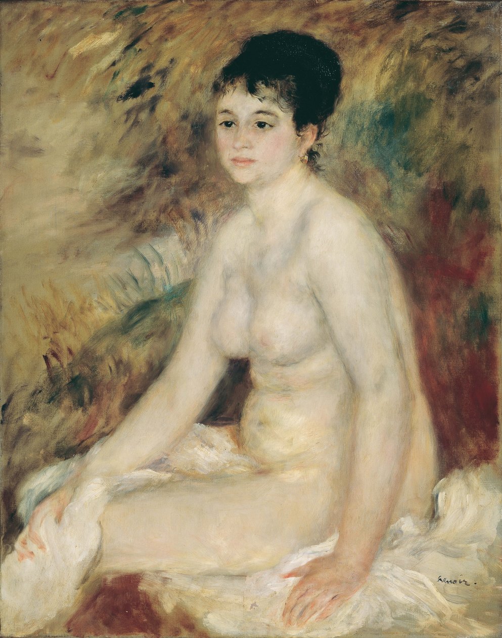 Efter badet, 1876. av Pierre Auguste Renoir