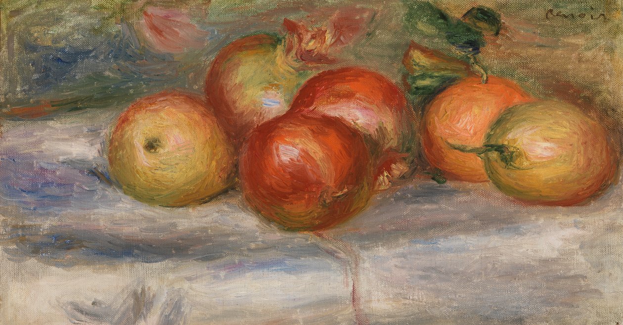 Äpplen, apelsin och citron av Pierre Auguste Renoir