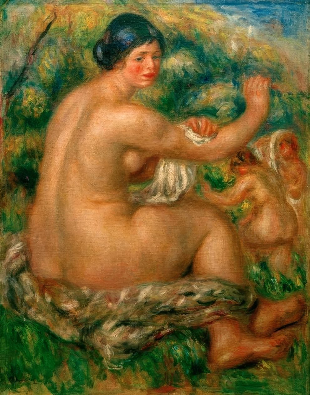 Efter badet av Pierre Auguste Renoir
