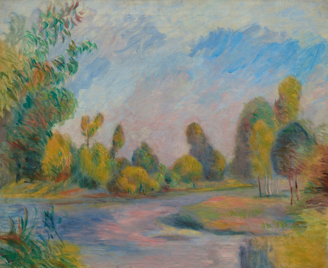 Vid floden, 1896. av Pierre-Auguste Renoir