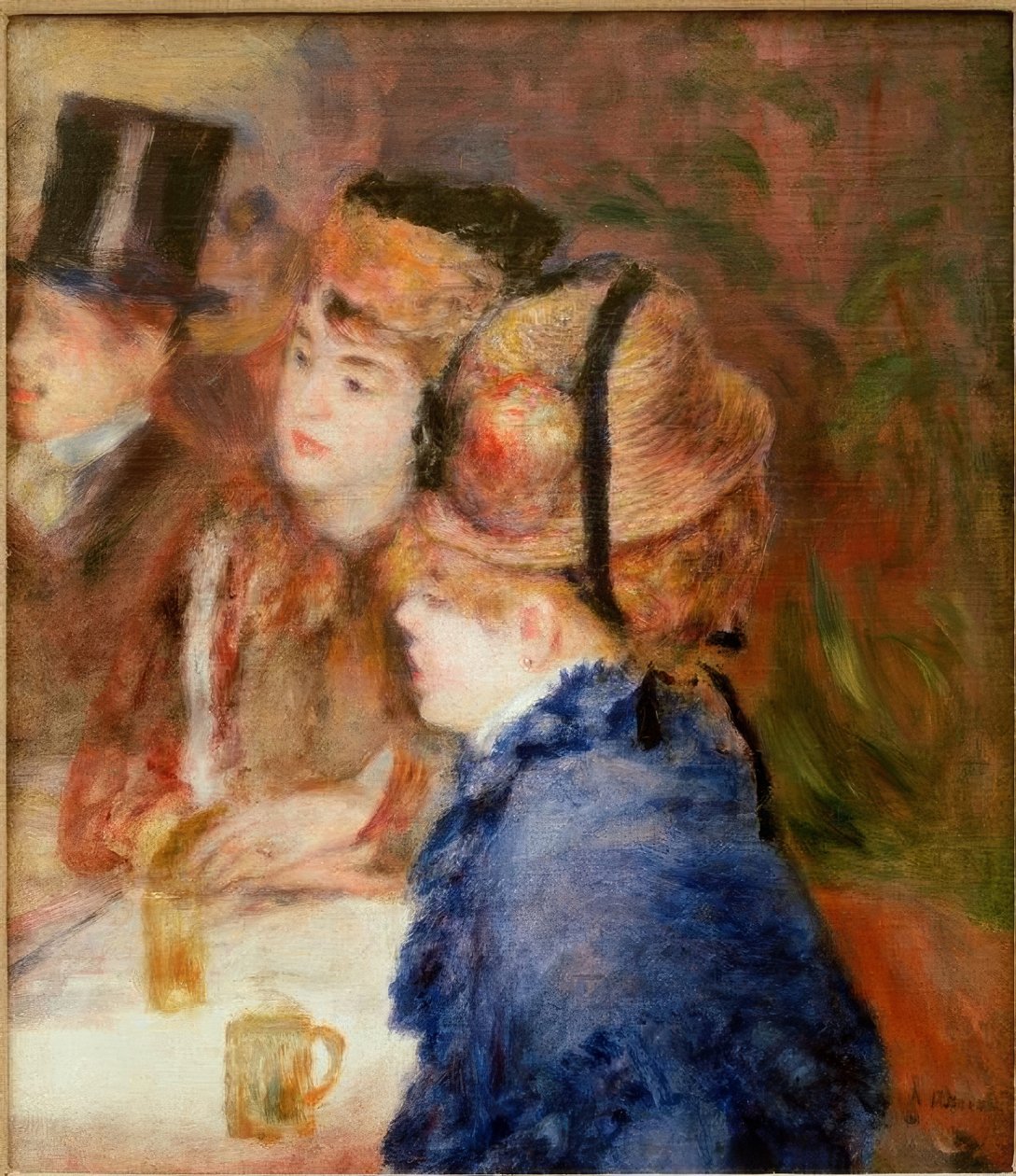 På kaféet. Drickarna av Pierre Auguste Renoir