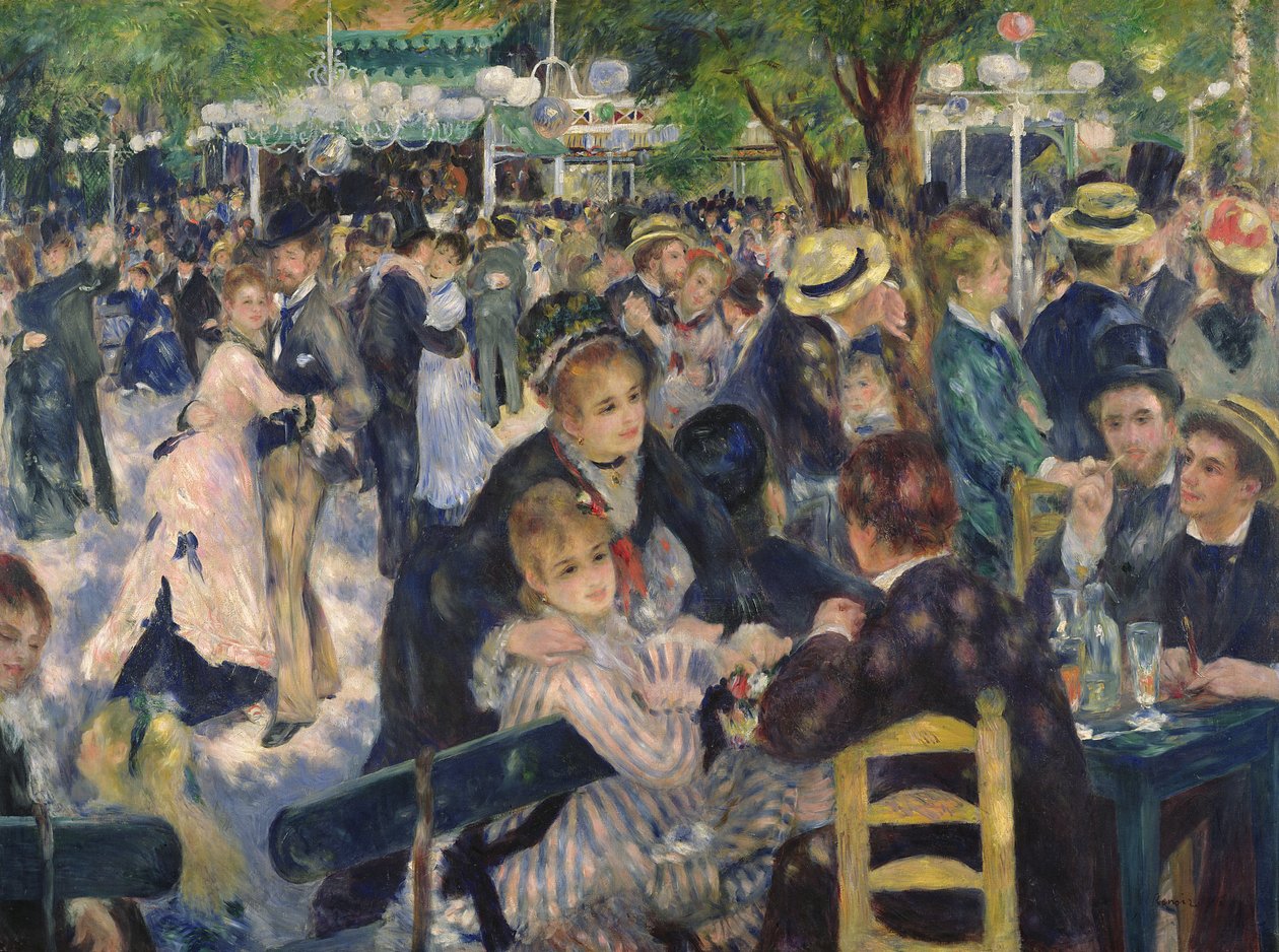 Bal på Moulin de la Galette av Pierre Auguste Renoir