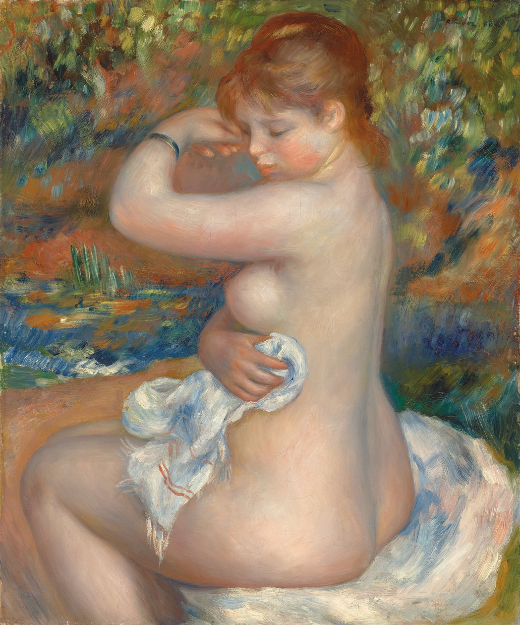 Badande; Badande av Pierre Auguste Renoir
