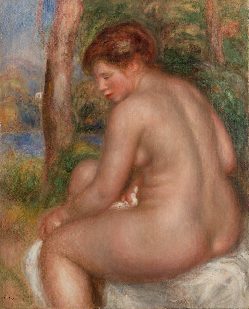 Badar i trekvartsvy av Pierre Auguste Renoir