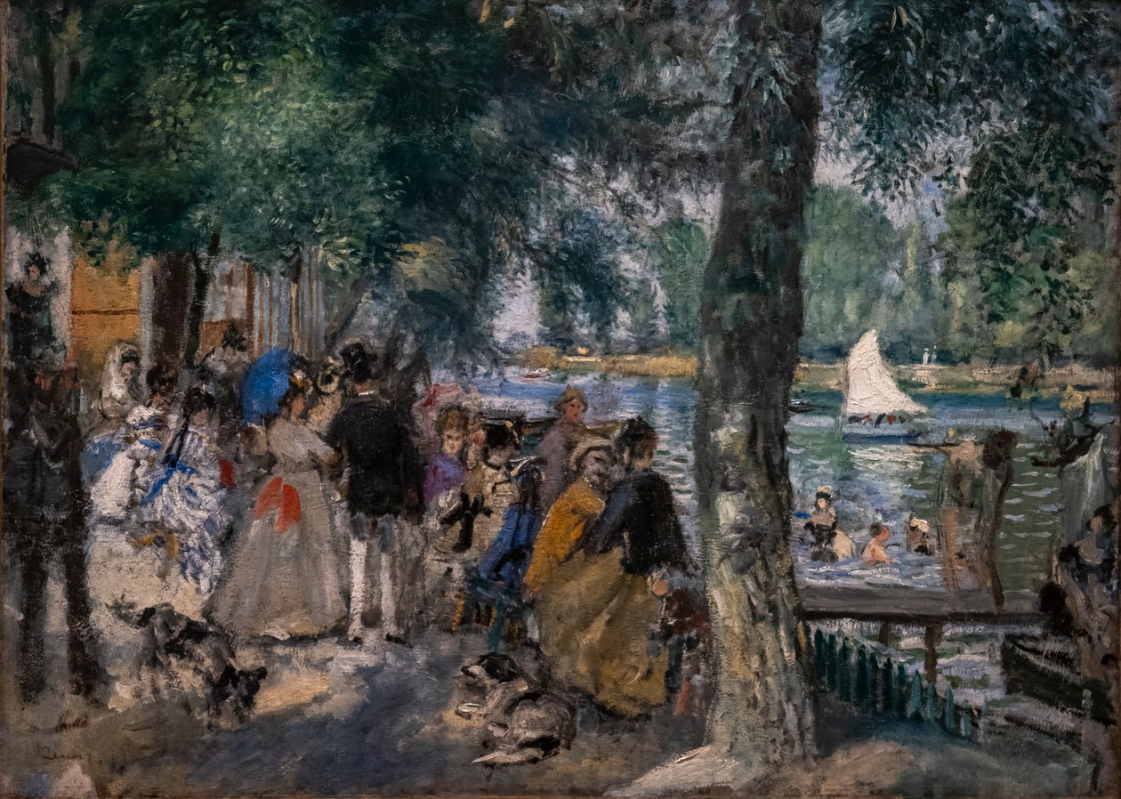 Bada på Seine (La Grenouillère) av Pierre Auguste Renoir