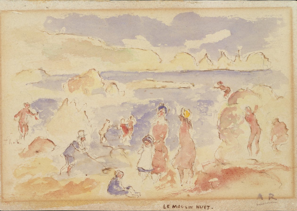 Strandscen, 1883. av Pierre Auguste Renoir