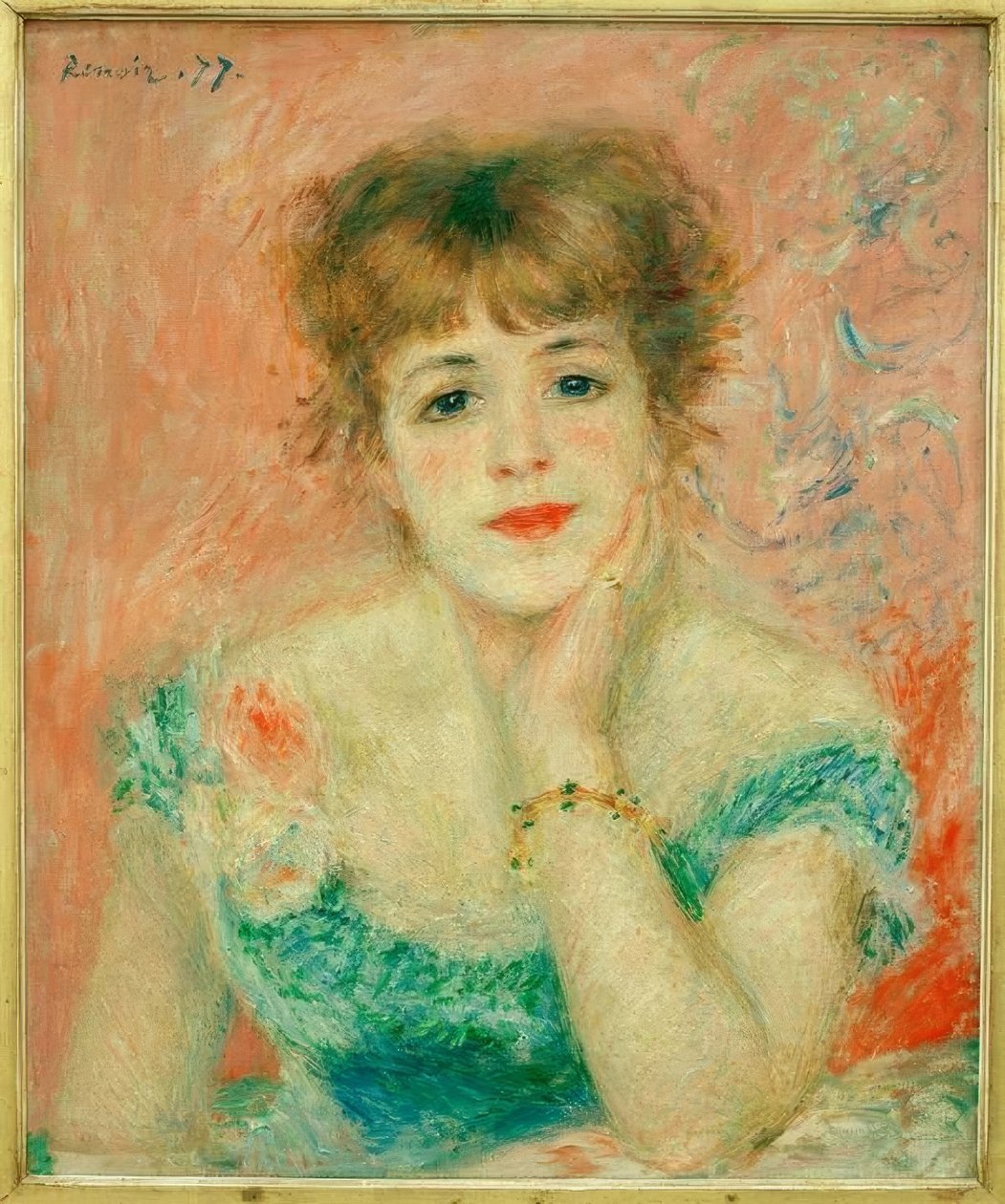 Porträtt av skådespelerskan Jeanne Samary av Pierre Auguste Renoir