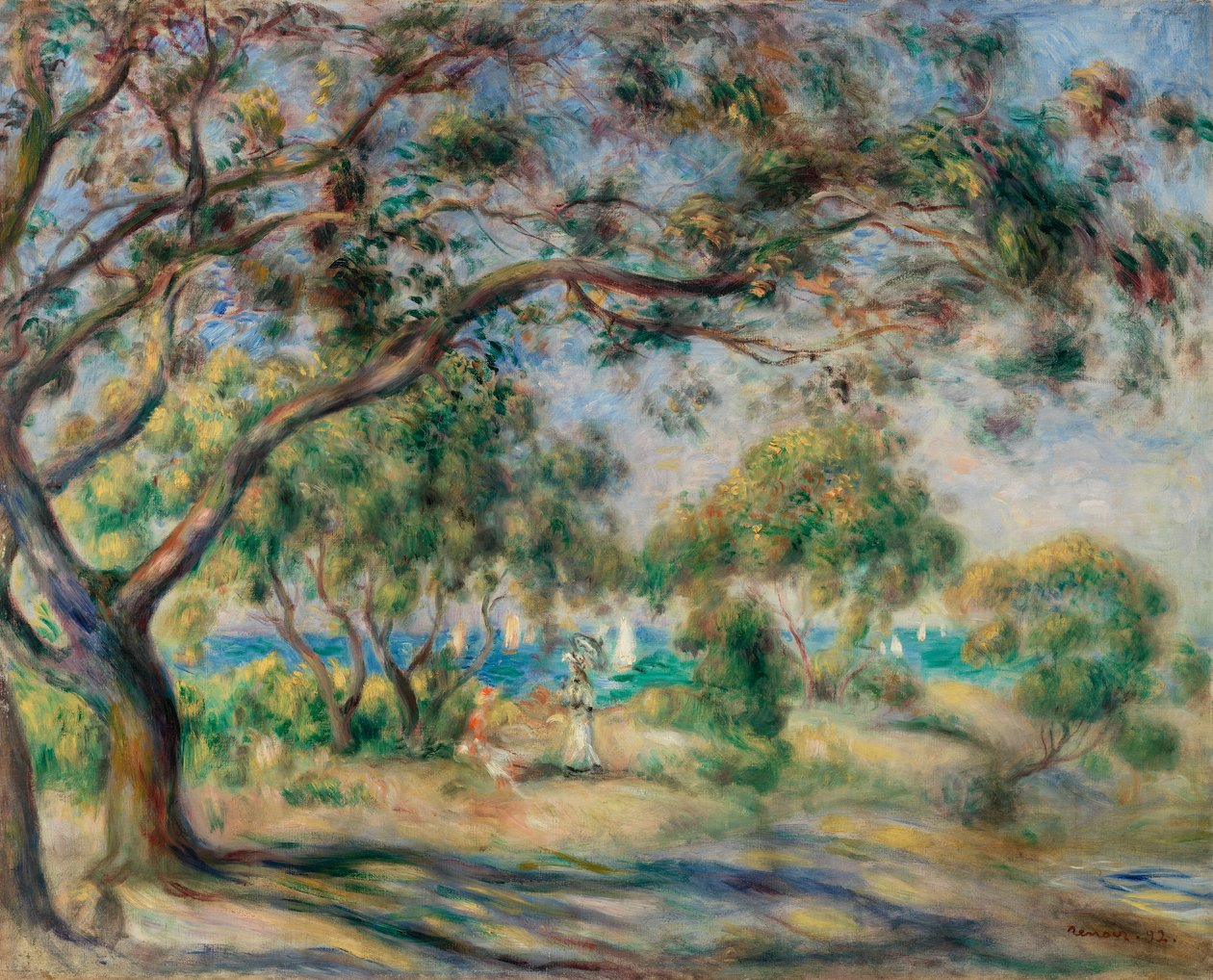 Stolens trä (Noirmoutier) av Pierre Auguste Renoir