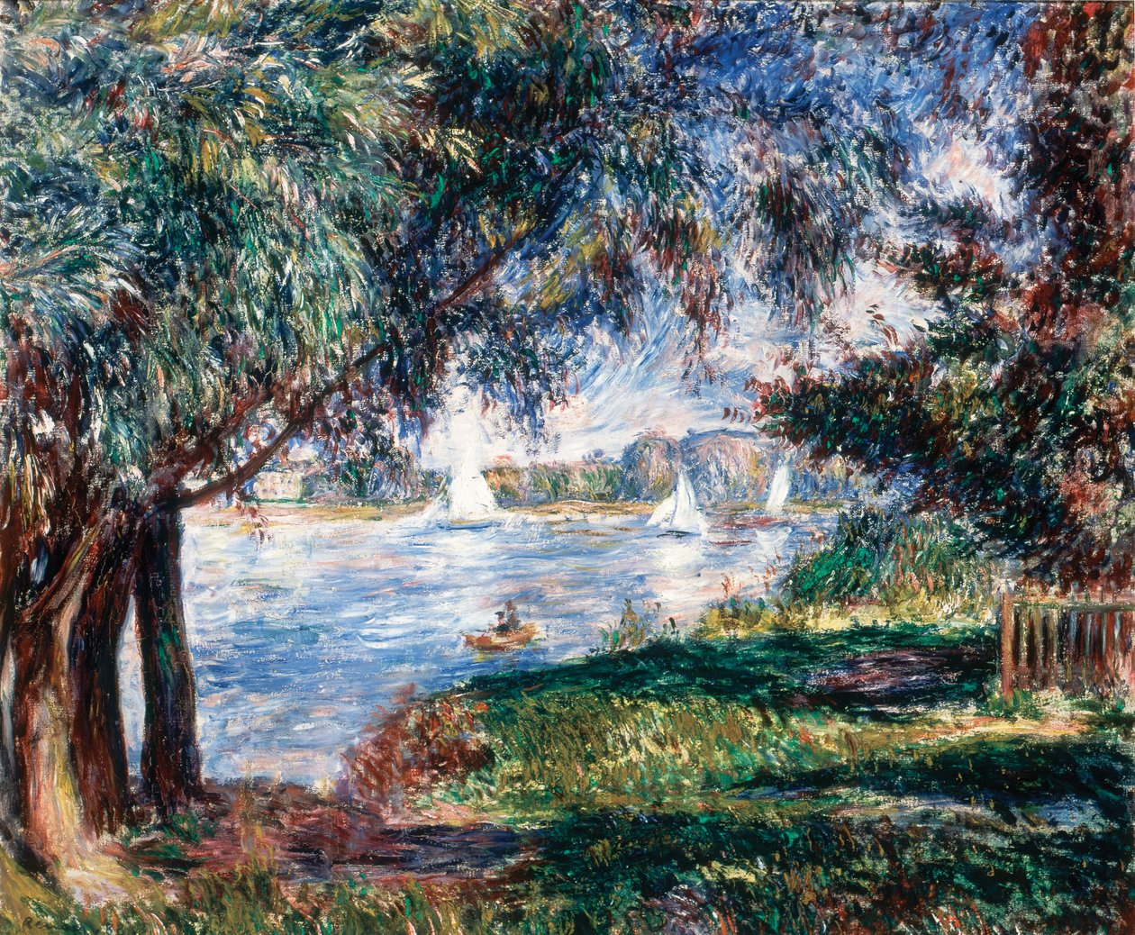 Bougival, 1888. av Pierre Auguste Renoir
