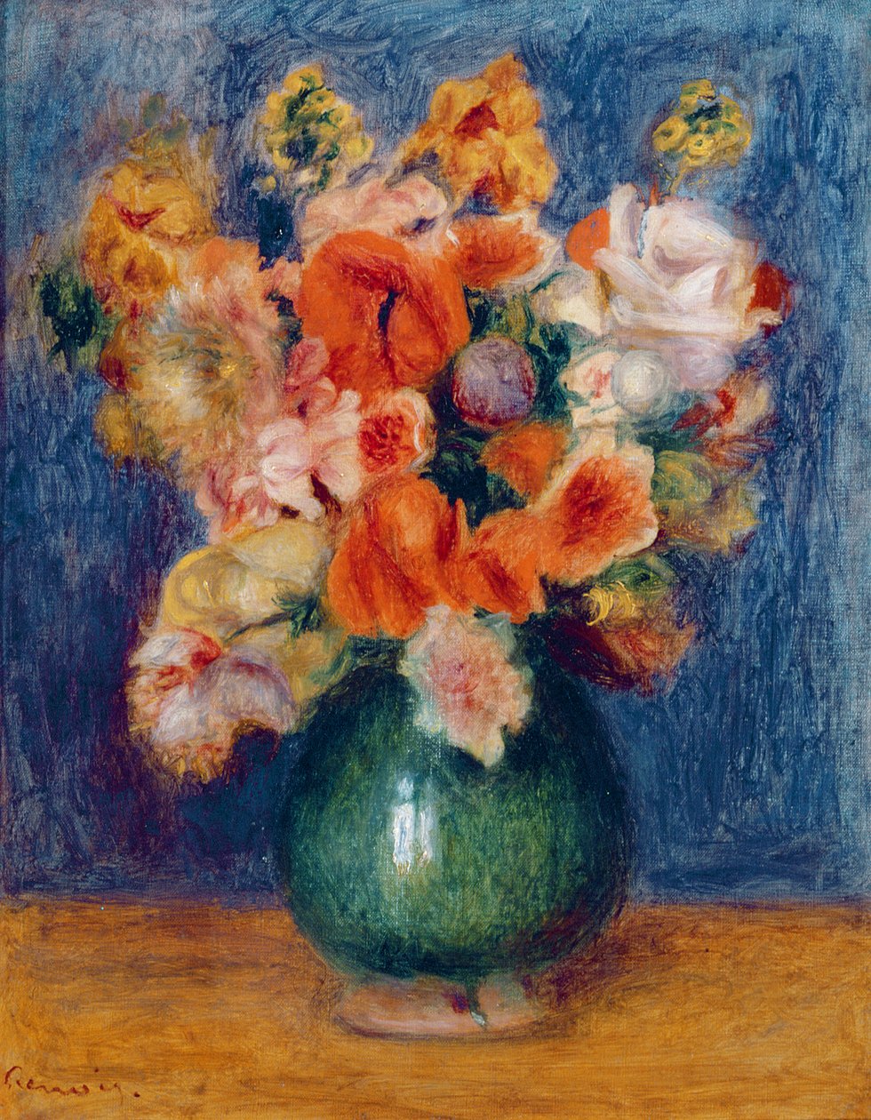 Bukett, ca 1900 (olja på duk) av Pierre Auguste Renoir