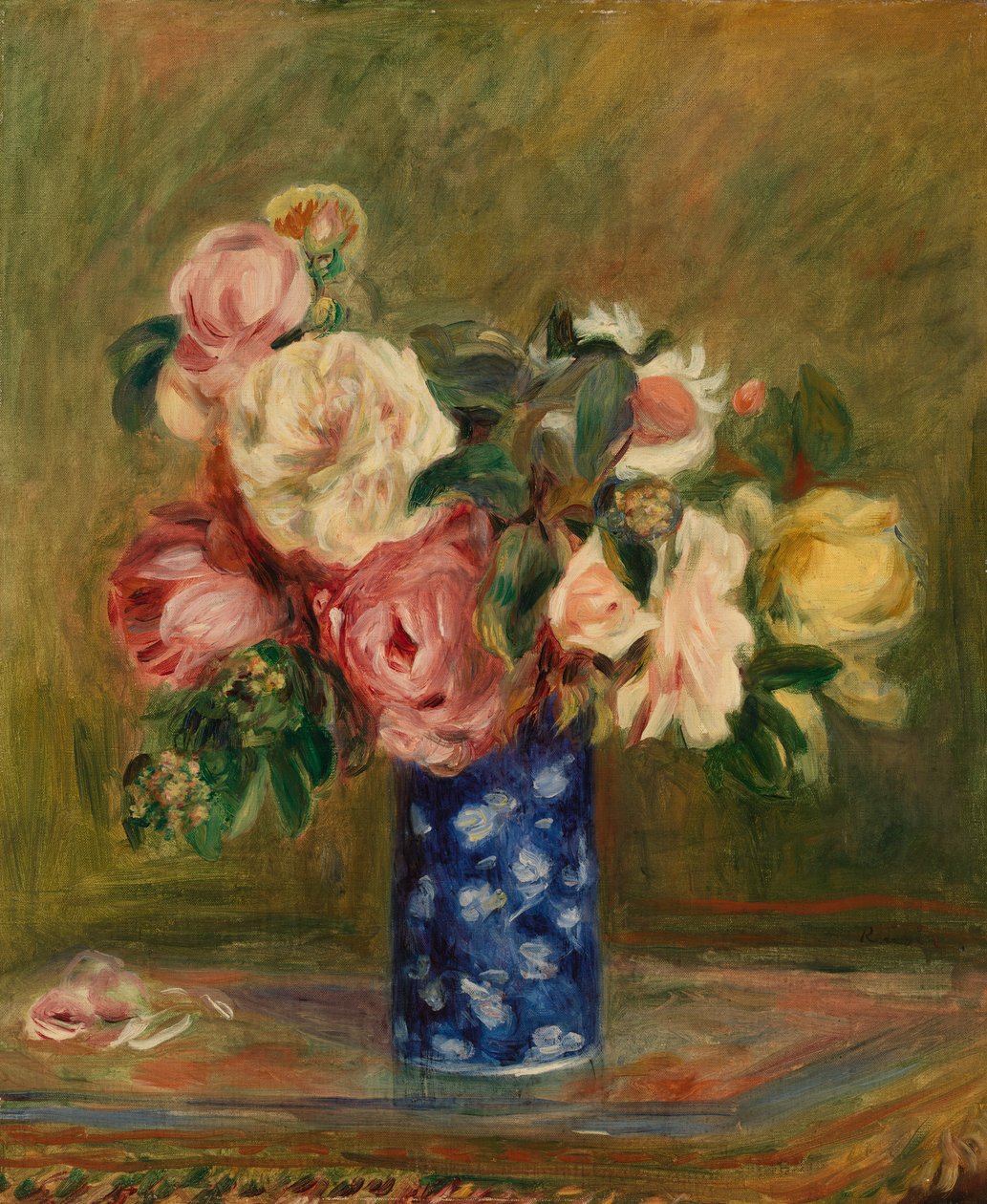Bukett av rosor av Pierre Auguste Renoir