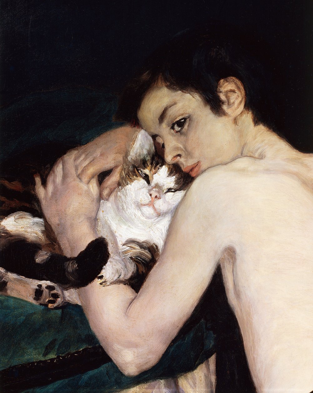 Pojke med en katt, av Pierre-Auguste Renoir av Pierre Auguste Renoir