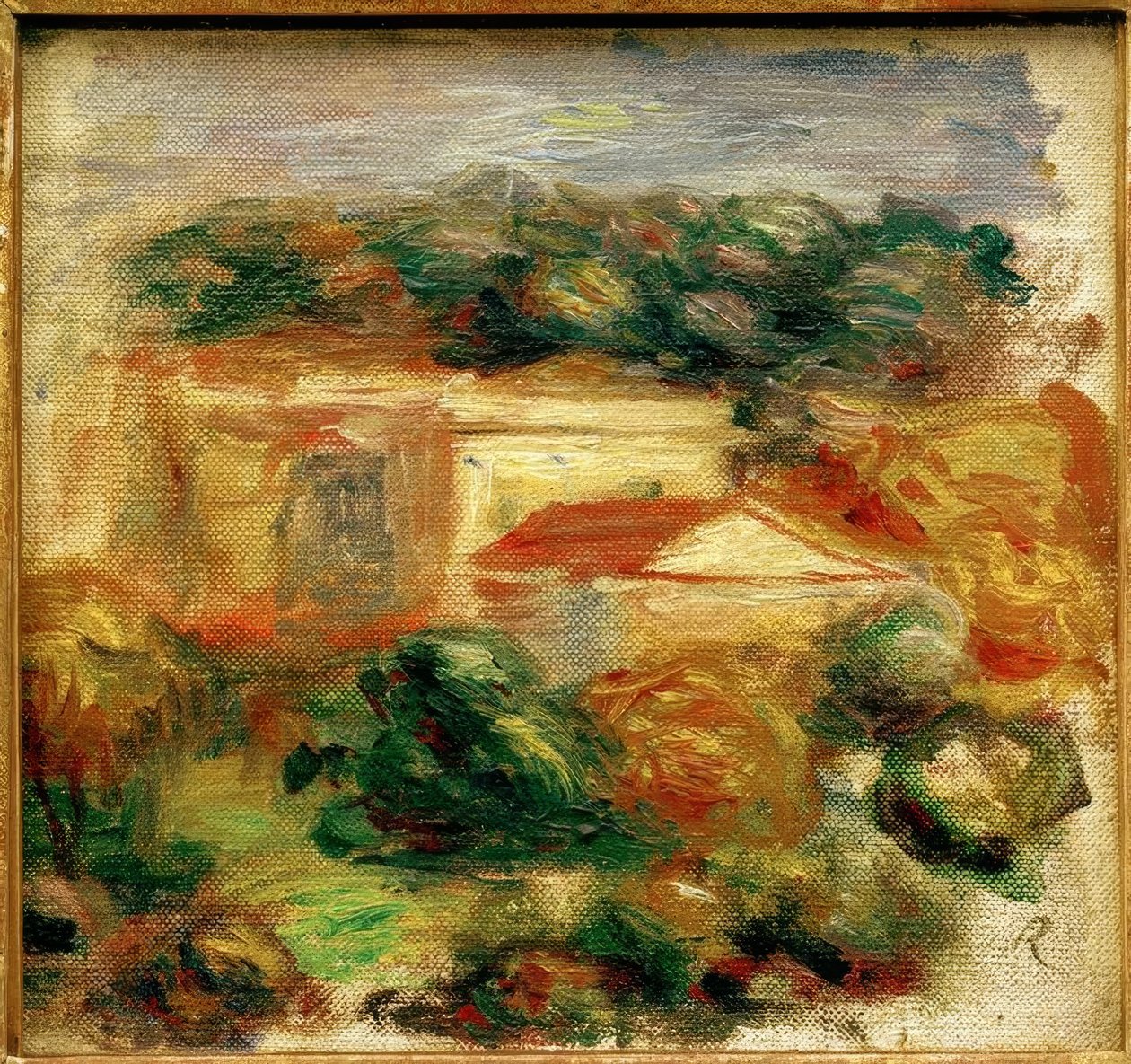 Byst porträtt av Pierre Auguste Renoir