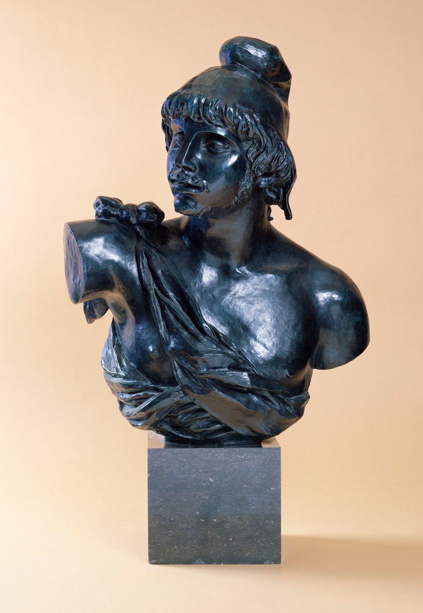 Byst av Paris med skägg, 1915 av Pierre Auguste Renoir