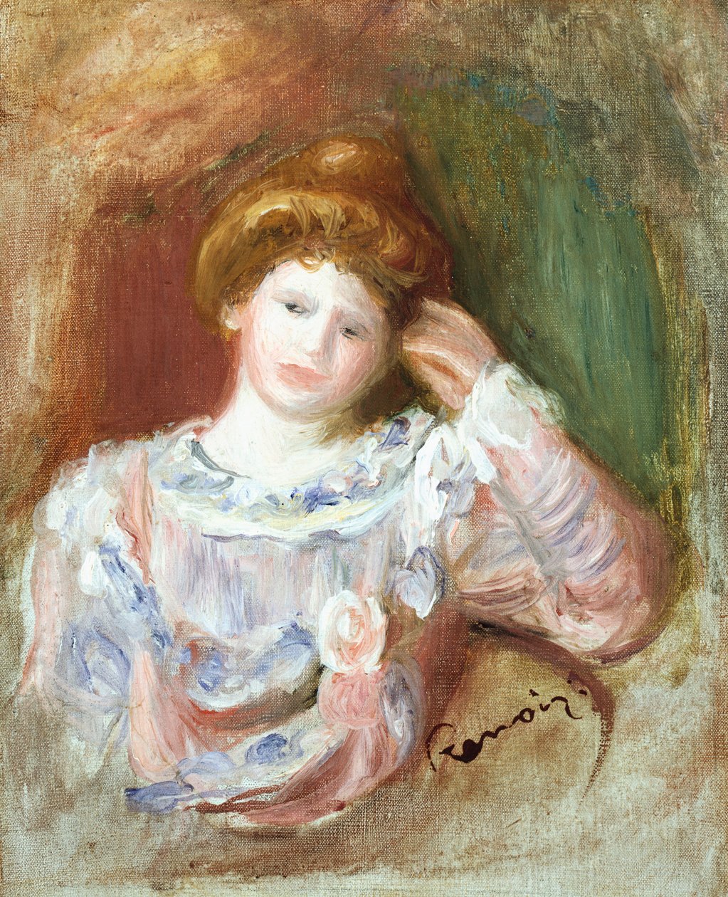 Byst av en kvinna, ca 1907 av Pierre Auguste Renoir
