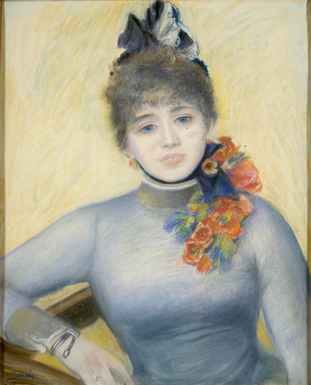 Caroline Remy Séverine, ca. 1885. av Pierre Auguste Renoir