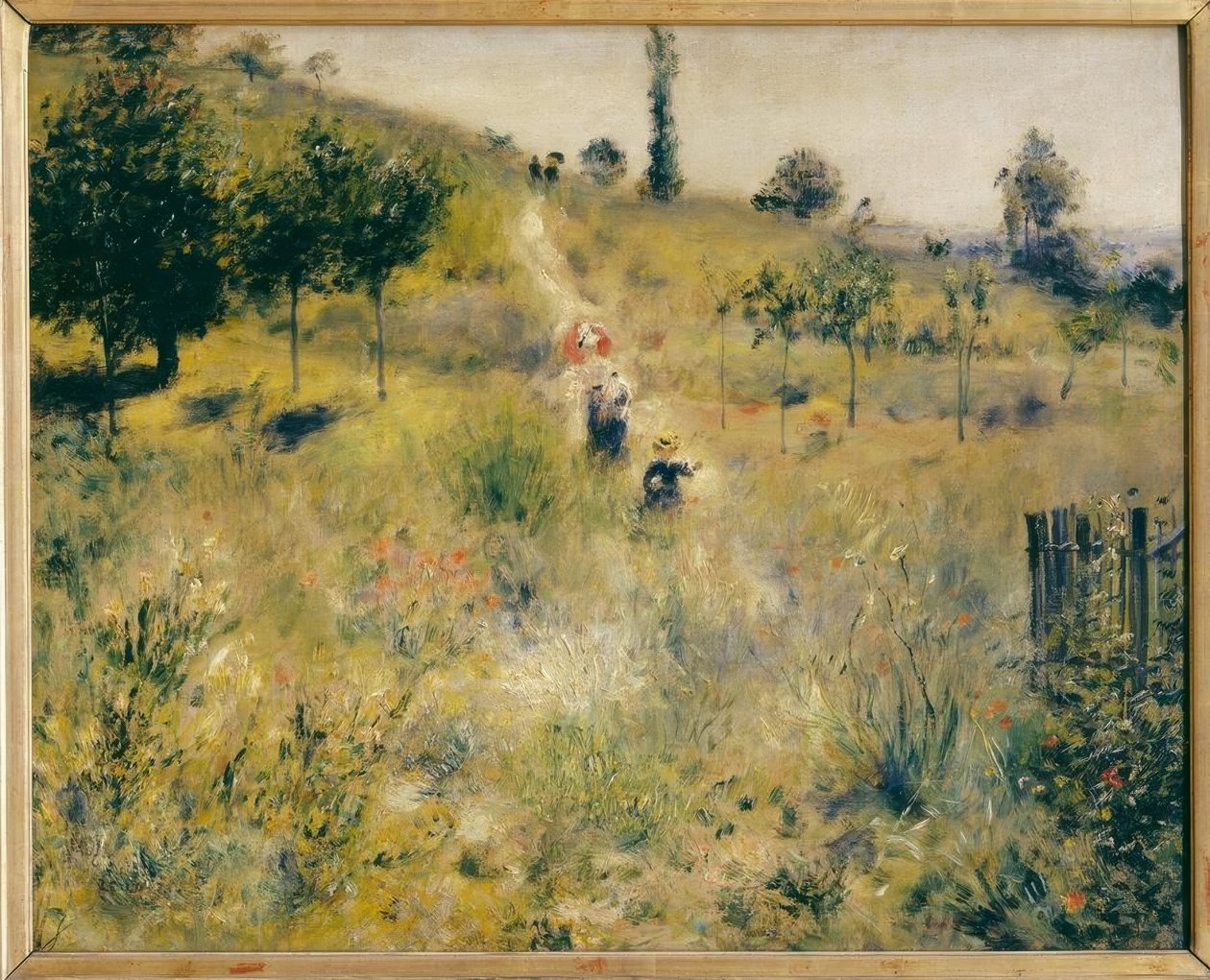 Stig går upp i det höga gräset av Pierre Auguste Renoir