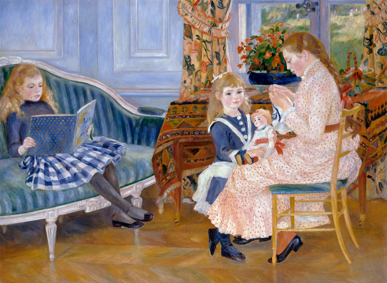 Barneftermiddag i Wargemont, 1884 av Pierre Auguste Renoir
