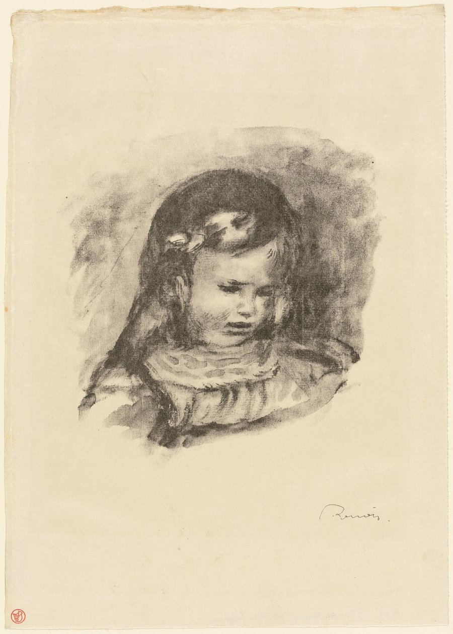 Claude Renoir, huvudsänkt av Pierre Auguste Renoir