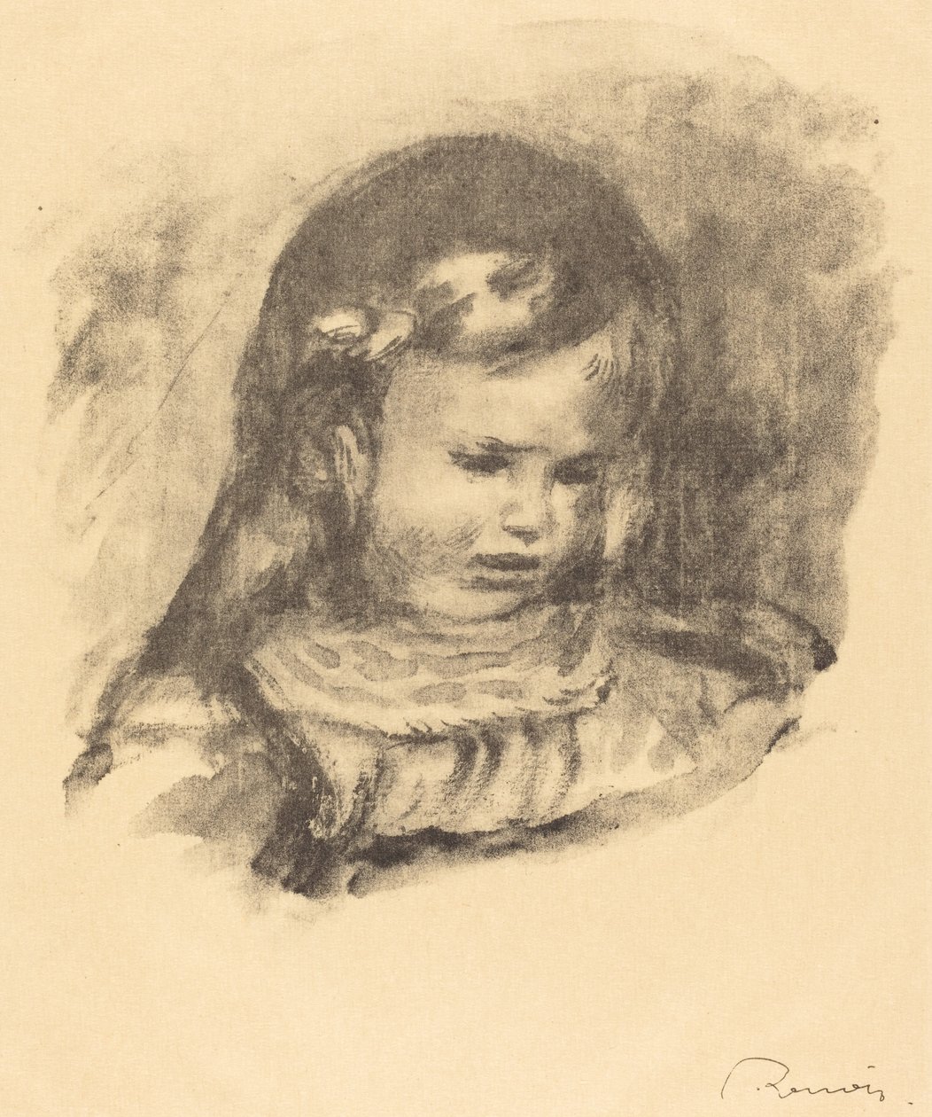 Claude Renoir, sänkt huvud Claude Renoir, sänkt huvud, 1904. av Pierre Auguste Renoir