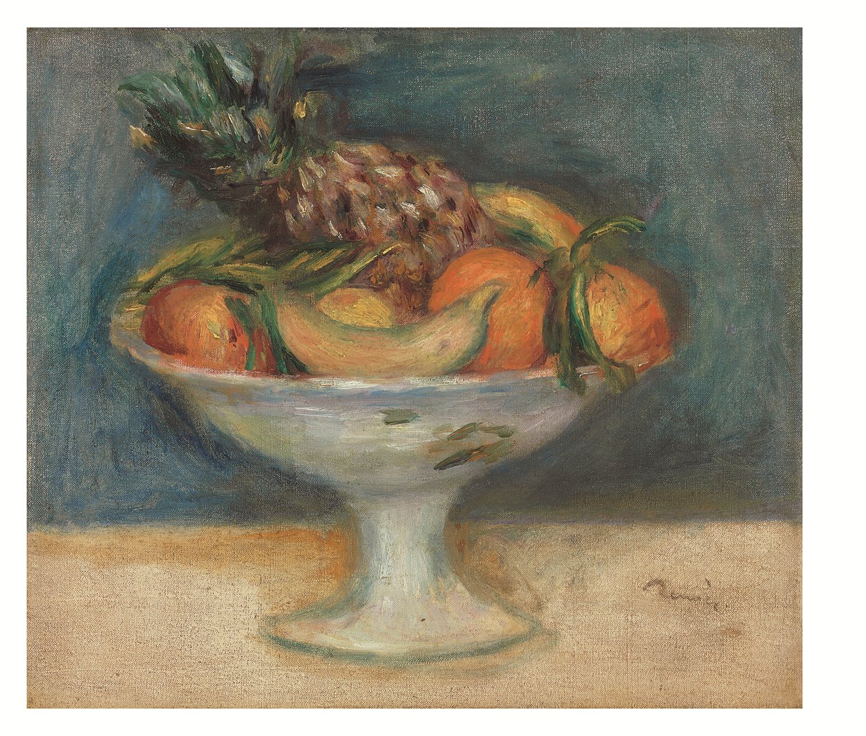 Fruktskål, ca 1890 (olja på duk) av Pierre Auguste Renoir