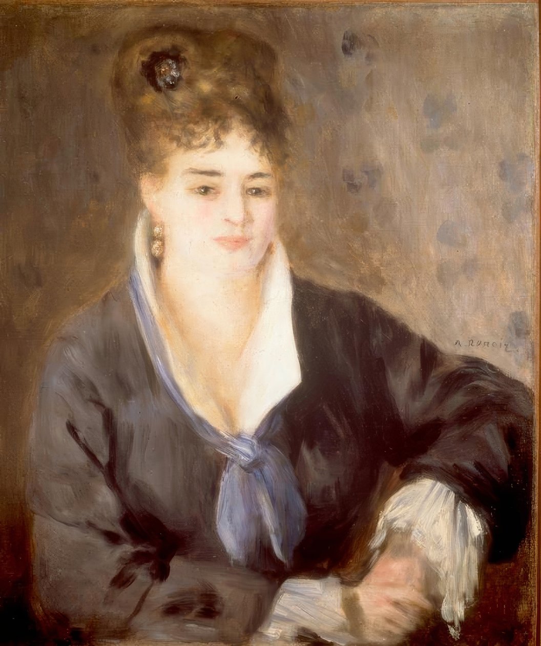 Dam i svart av Pierre-Auguste Renoir
