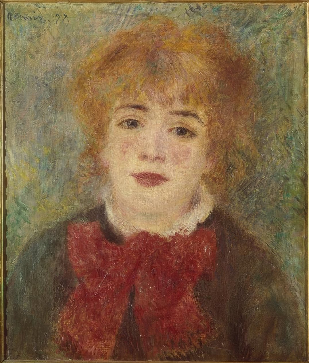 Porträtt av en dam av Pierre Auguste Renoir
