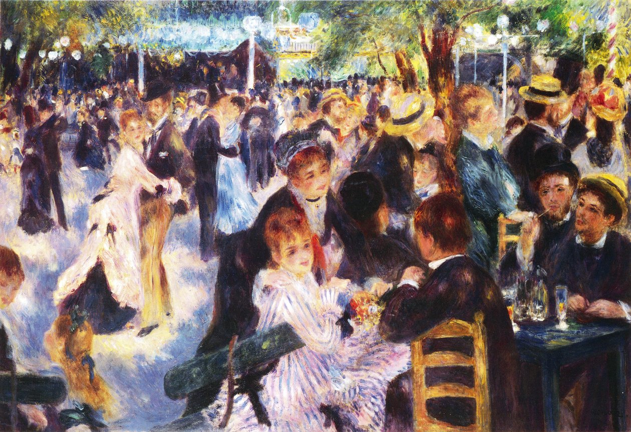 Dans på Mouline de la Galette av Pierre Auguste Renoir