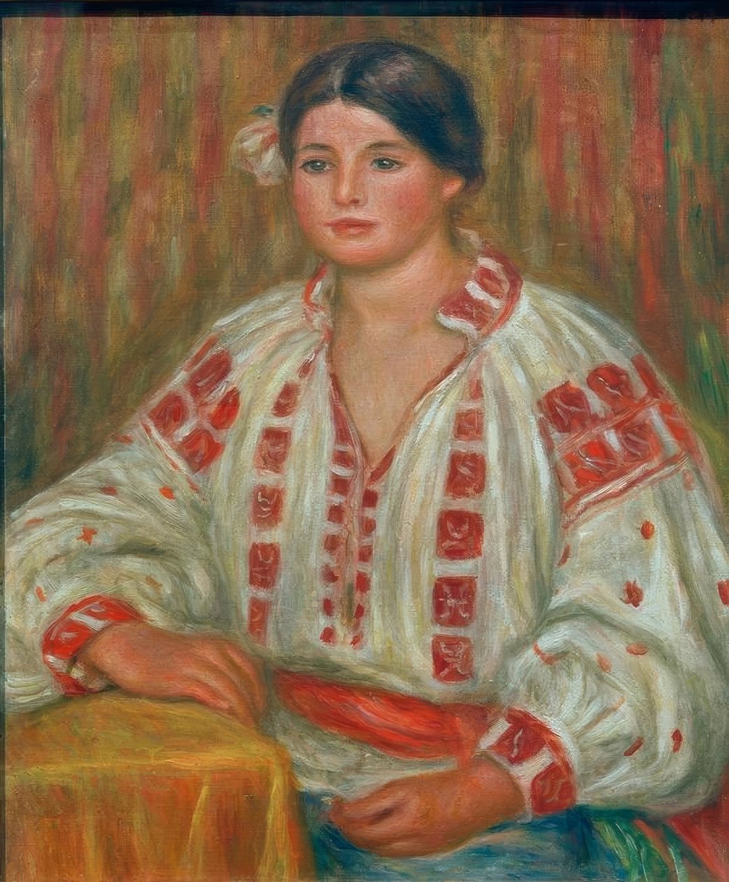 Den bulgariska blusen av Pierre Auguste Renoir