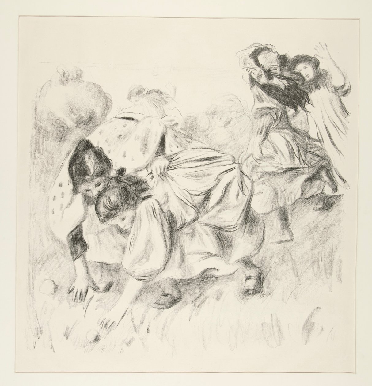 Leker barn? bollen (barn som spelar boll) av Pierre Auguste Renoir