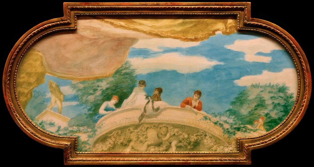 Design för en takmålning av Pierre Auguste Renoir