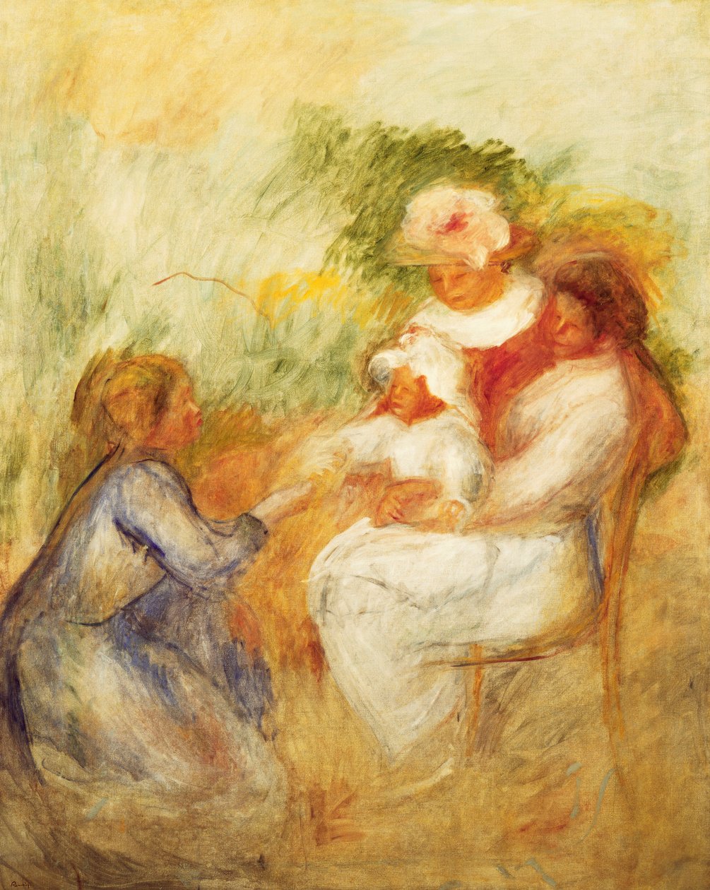 Familj; Familjen, c. 1896 av Pierre Auguste Renoir