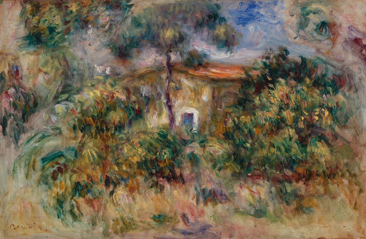Bondgård av Pierre Auguste Renoir