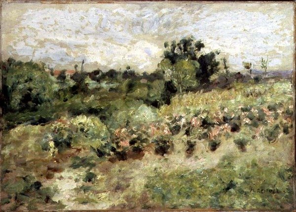 Rosornas fält (olja på duk) av Pierre Auguste Renoir