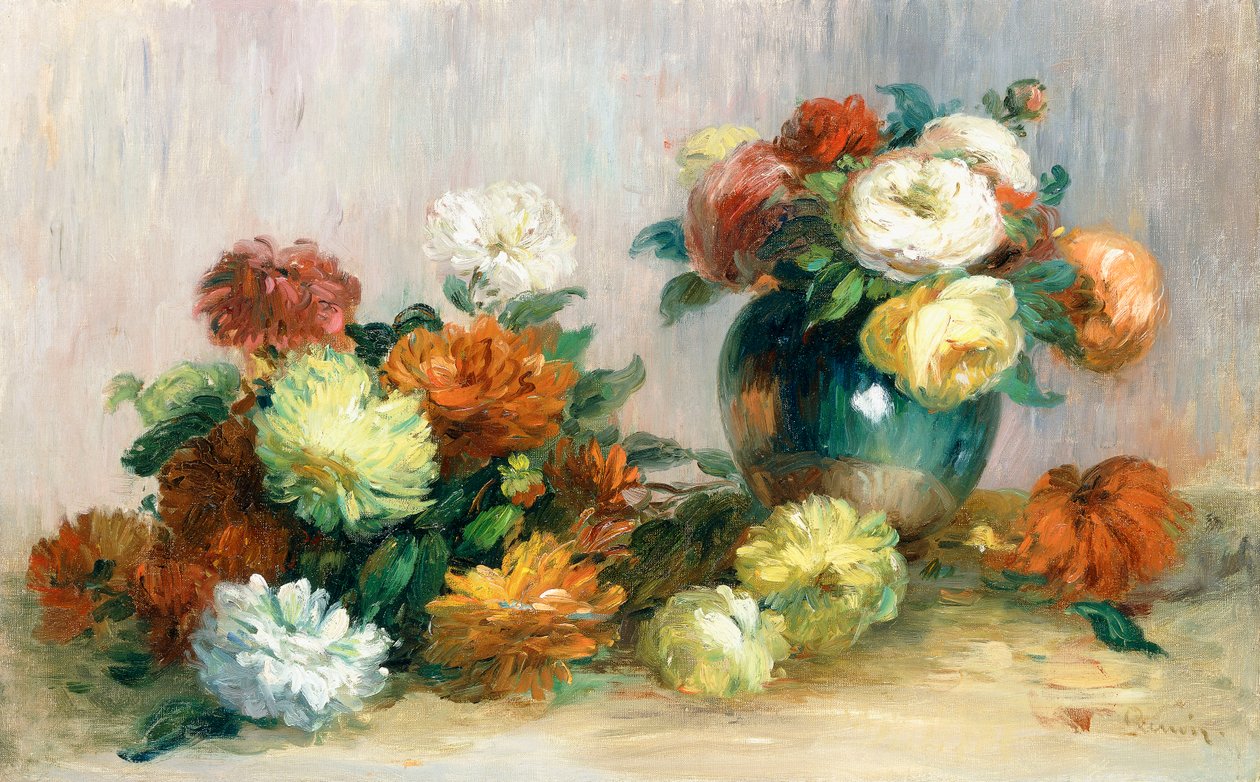 Blomkransar, c.1880 av Pierre Auguste Renoir