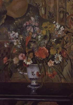 Blommor i en vas av Pierre Auguste Renoir