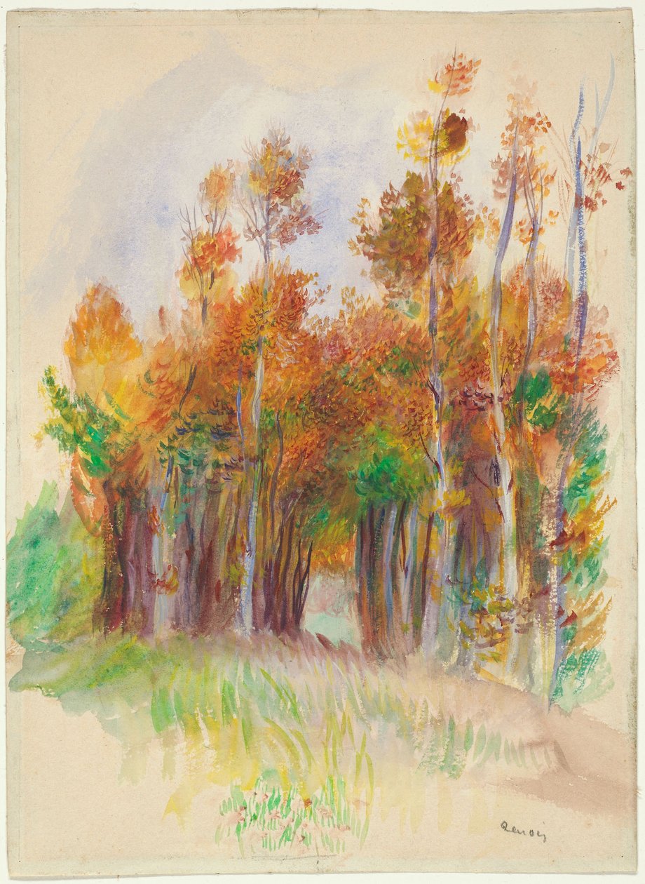 Träddunge av Pierre Auguste Renoir