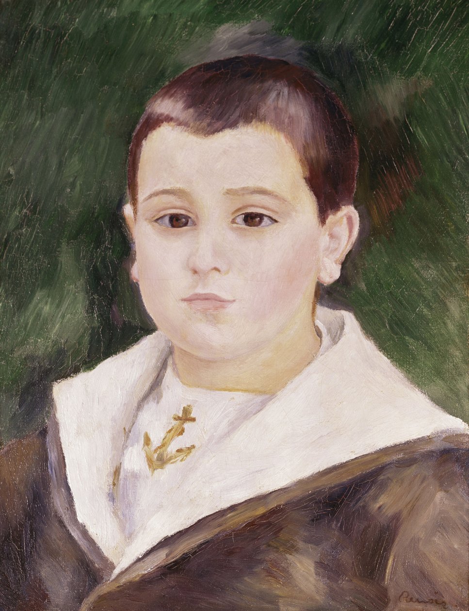 Chef för en ung pojke i sjömanskostym av Pierre Auguste Renoir